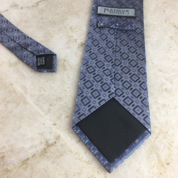 PLATINUM SILK TIE - Picture 10 of 14